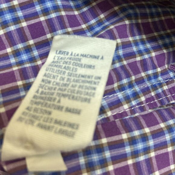 American Eagle Outfitters Long Sleeve Button Front Blouse Womens  Size 8 Purple - Picture 8 of 8